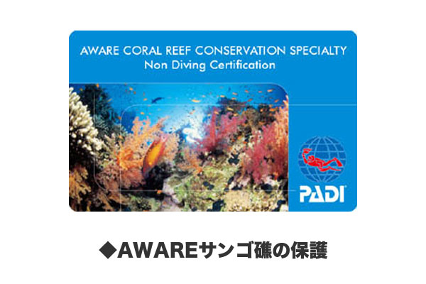 AWAREサンゴ礁の保護